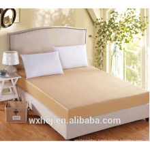 Wholesale 100% Cotton king size solid color Mattress Protector